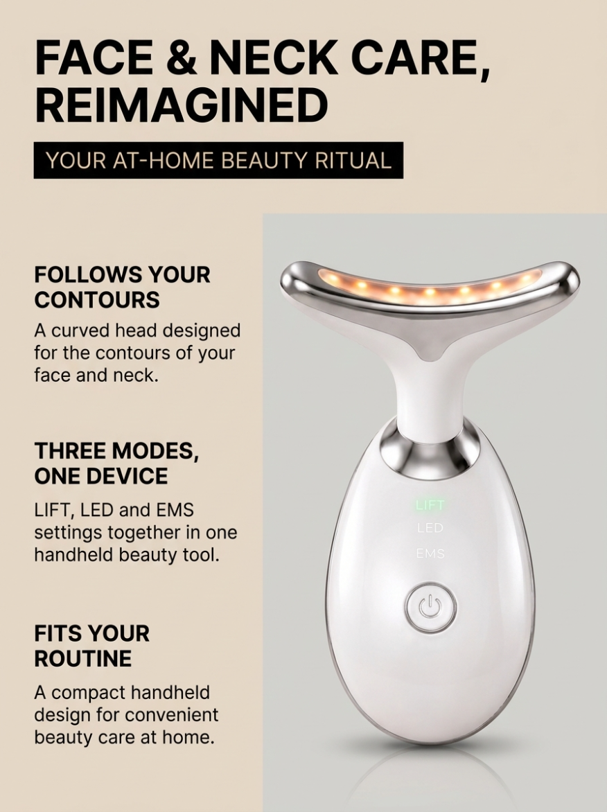 Lunalleskin 3-in-1 Led Facial Sculptor